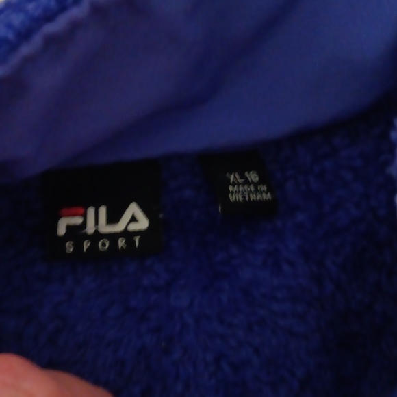 Fils sport purple fuzzy fleece jacket - Picture 4 of 5